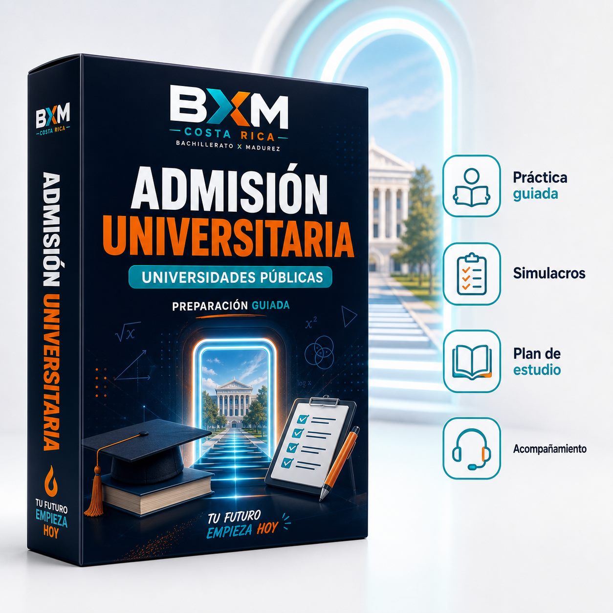 Mockup del curso Admisión Universitaria